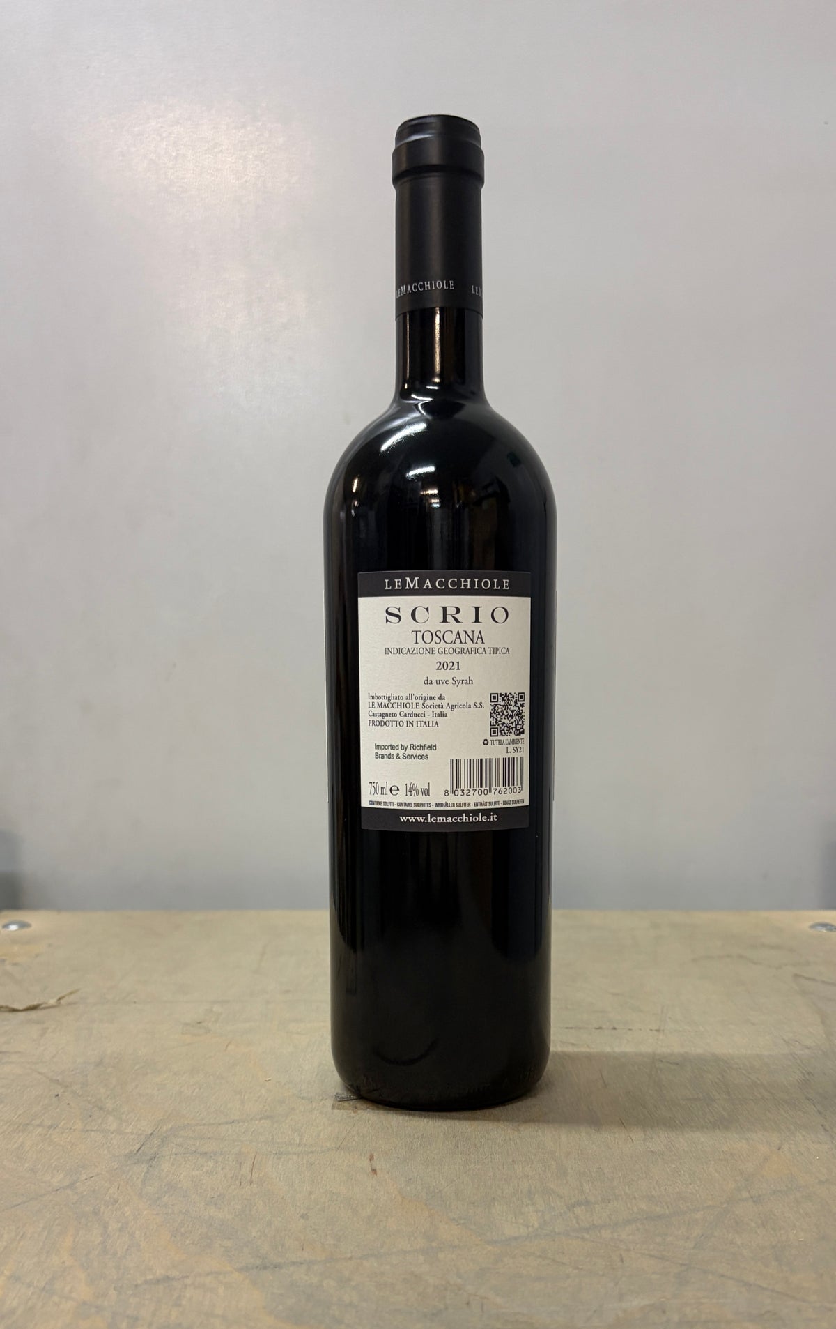 2021 Le Macchiole Scrio Rosso IGT