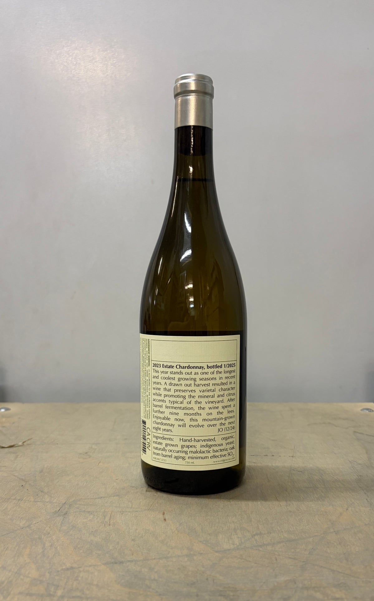 2023 Ridge Chardonnay Estate