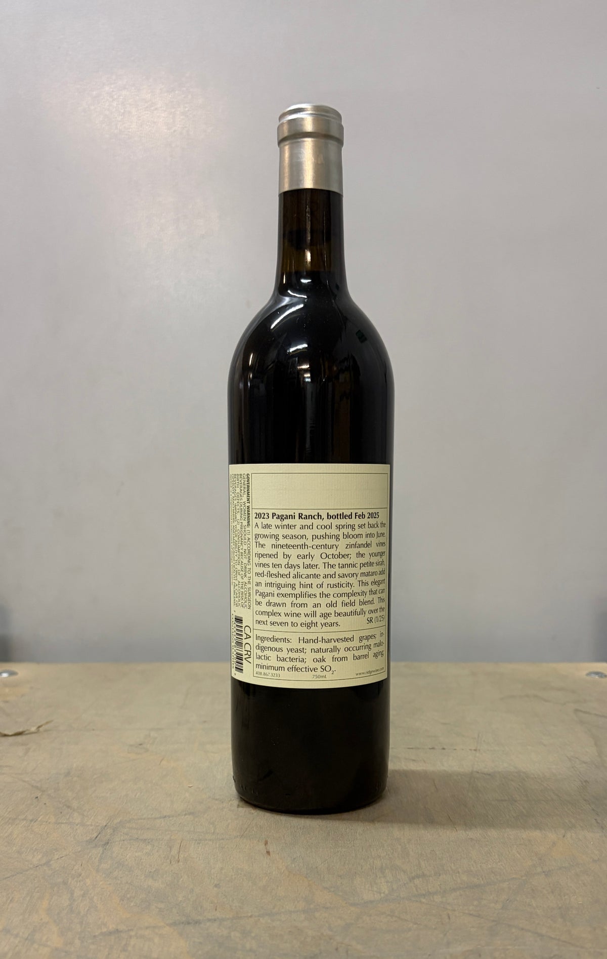 2023 Ridge Pagani Ranch Zinfandel