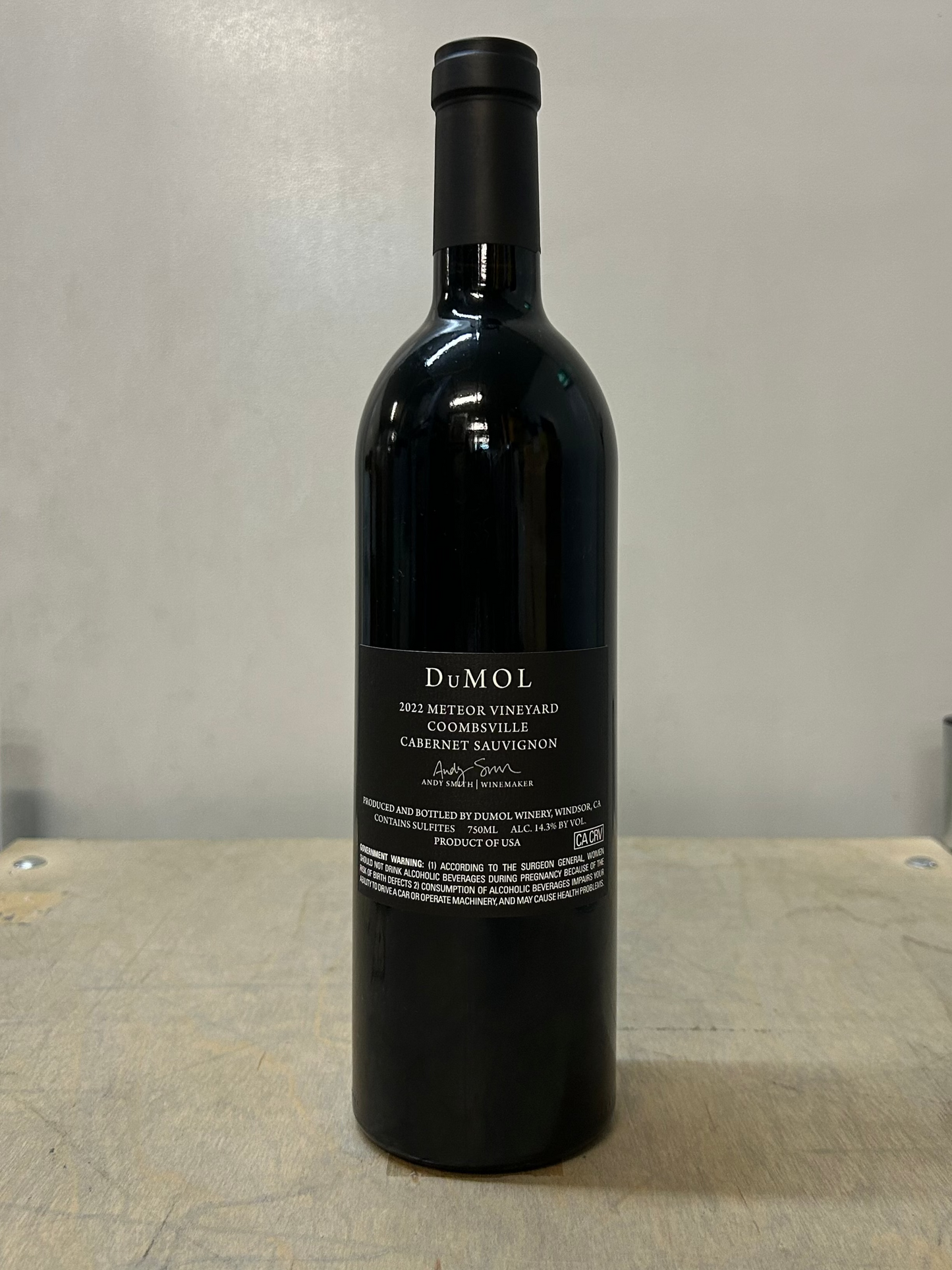 2022 DuMOL Cabernet Sauvignon Meteor Vineyard