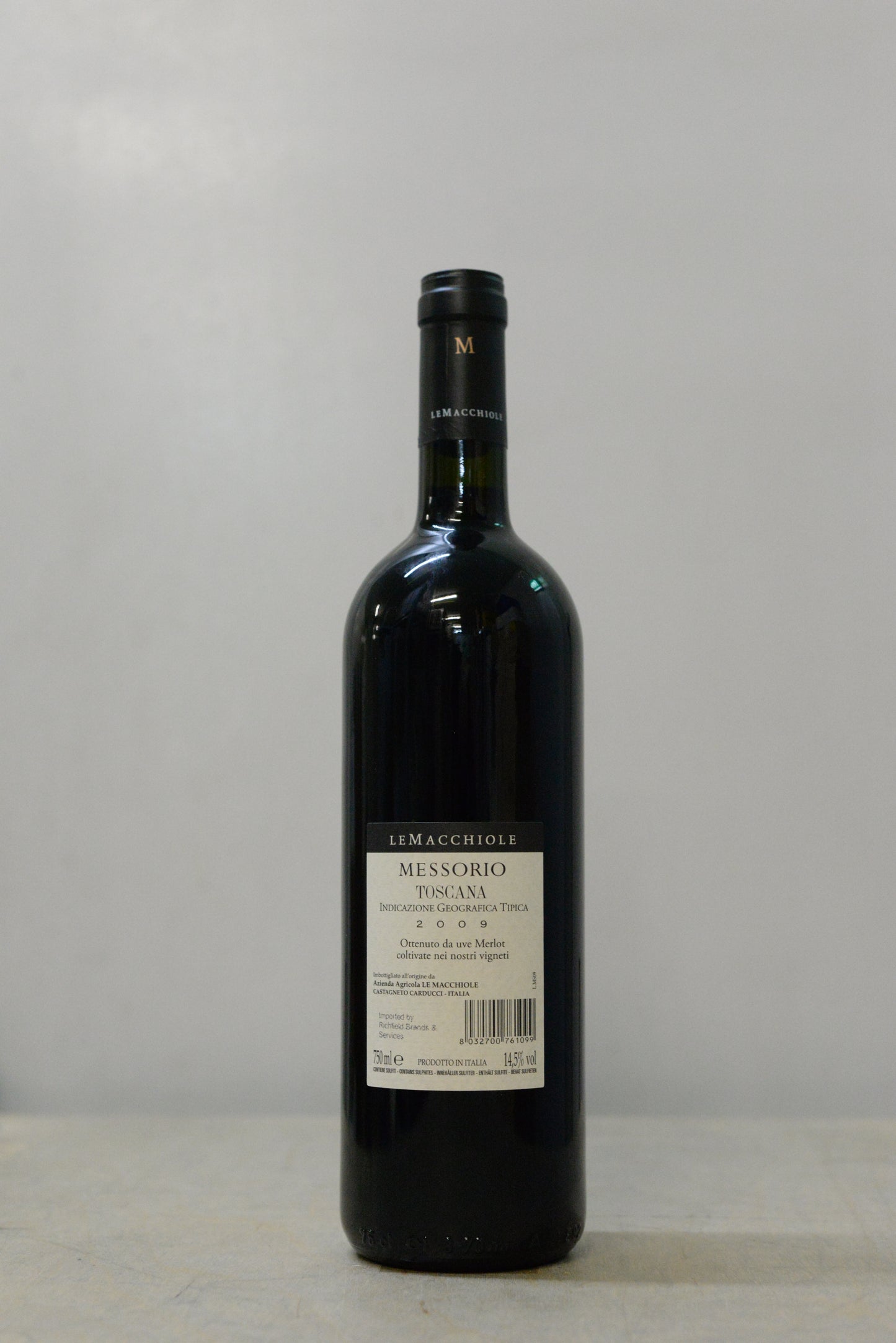 2009 Le Macchiole Messorio Rosso IGT