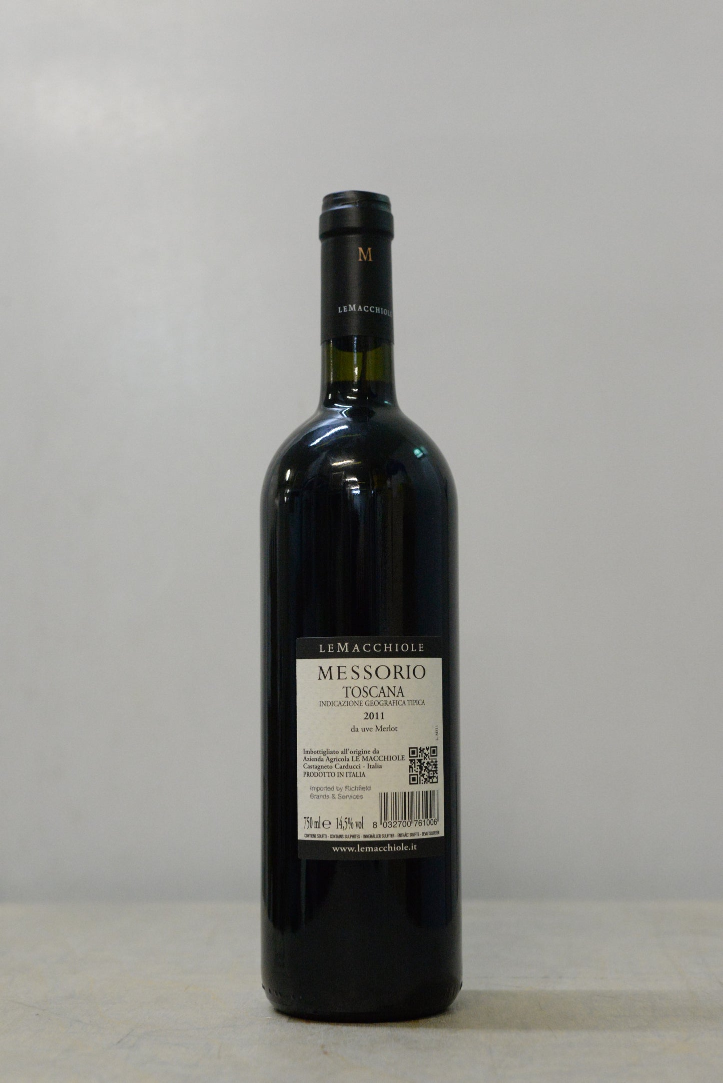 2011 Le Macchiole Messorio Rosso IGT