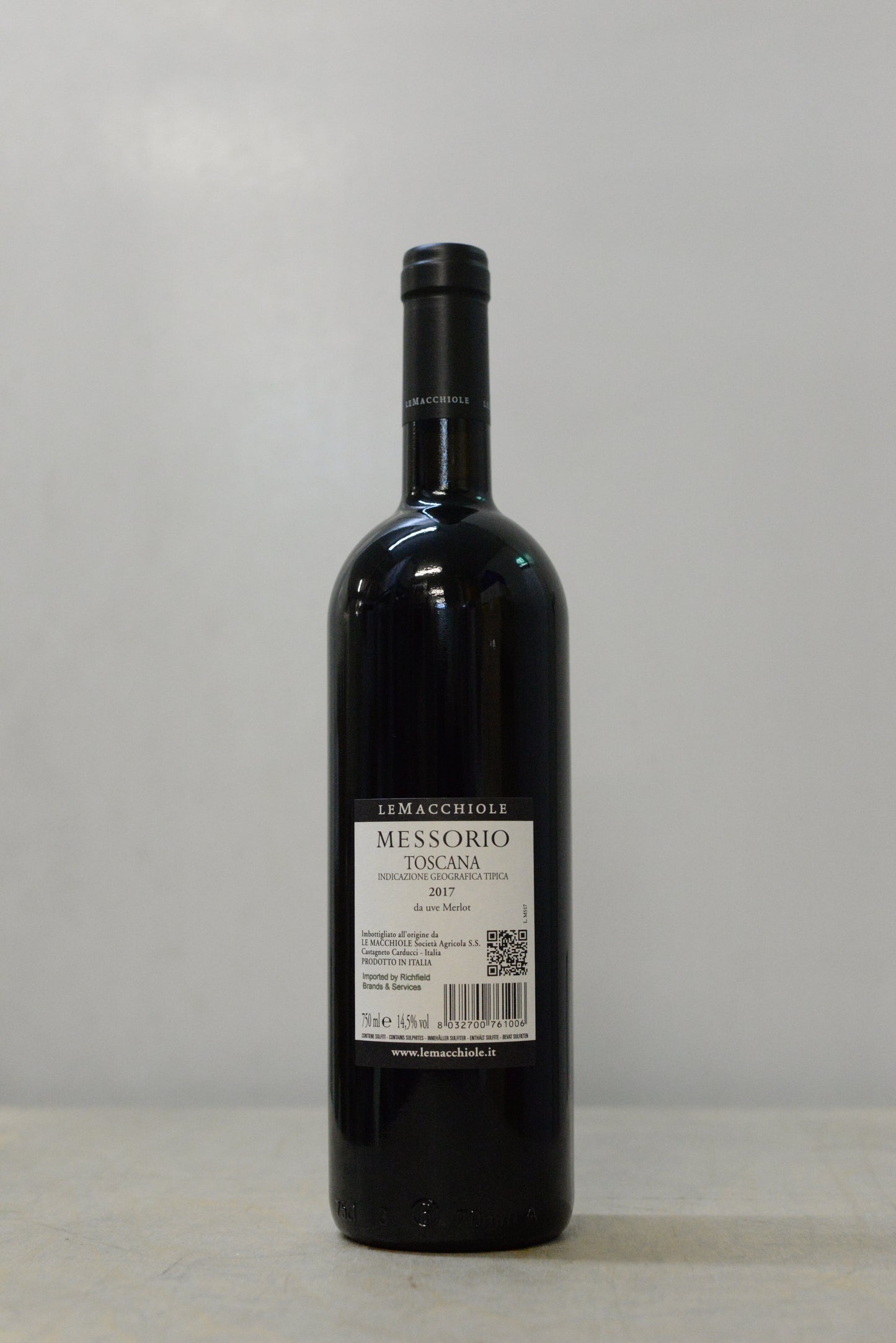 2017 Le Macchiole Messorio Rosso IGT