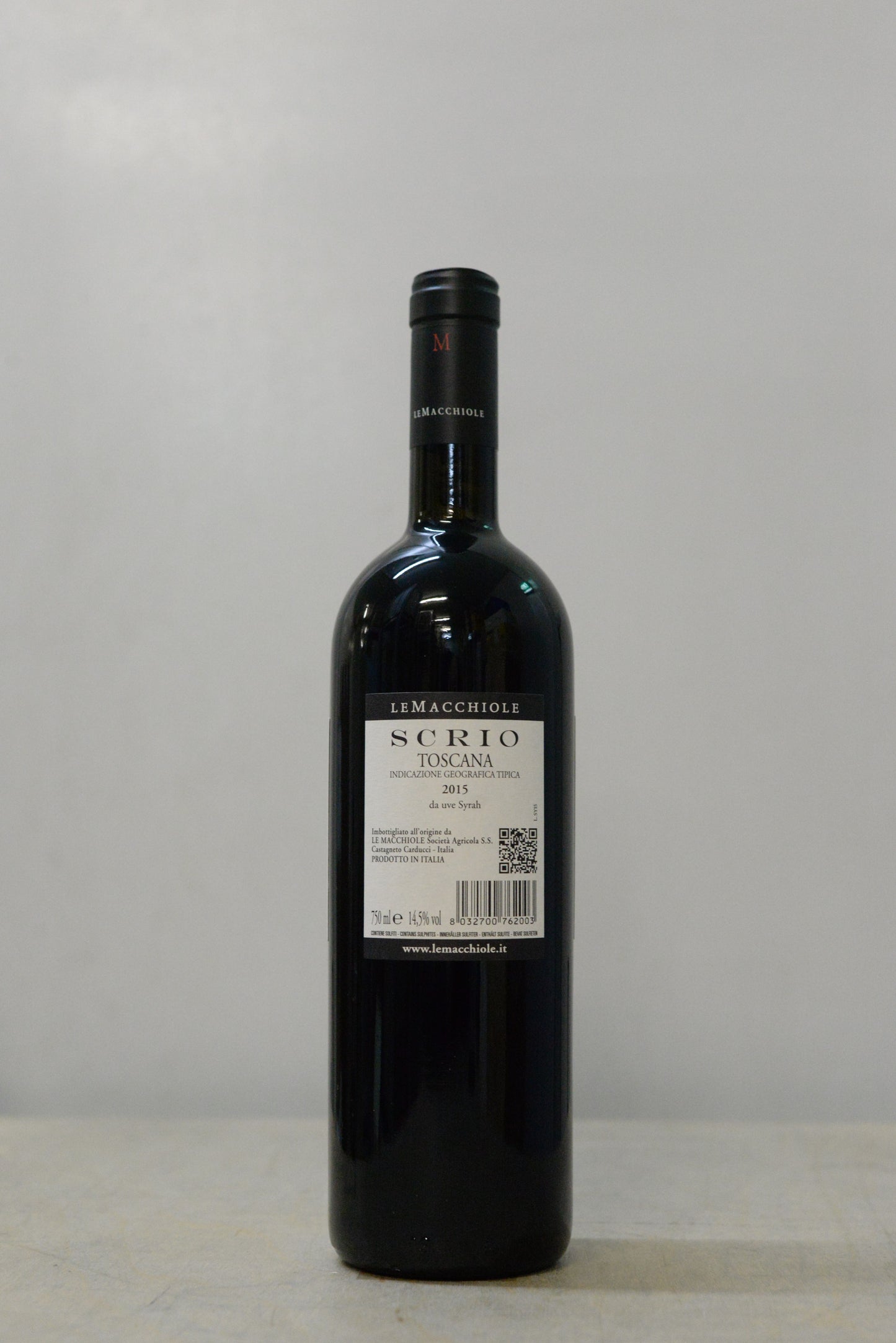 2015 Le Macchiole Scrio Rosso IGT