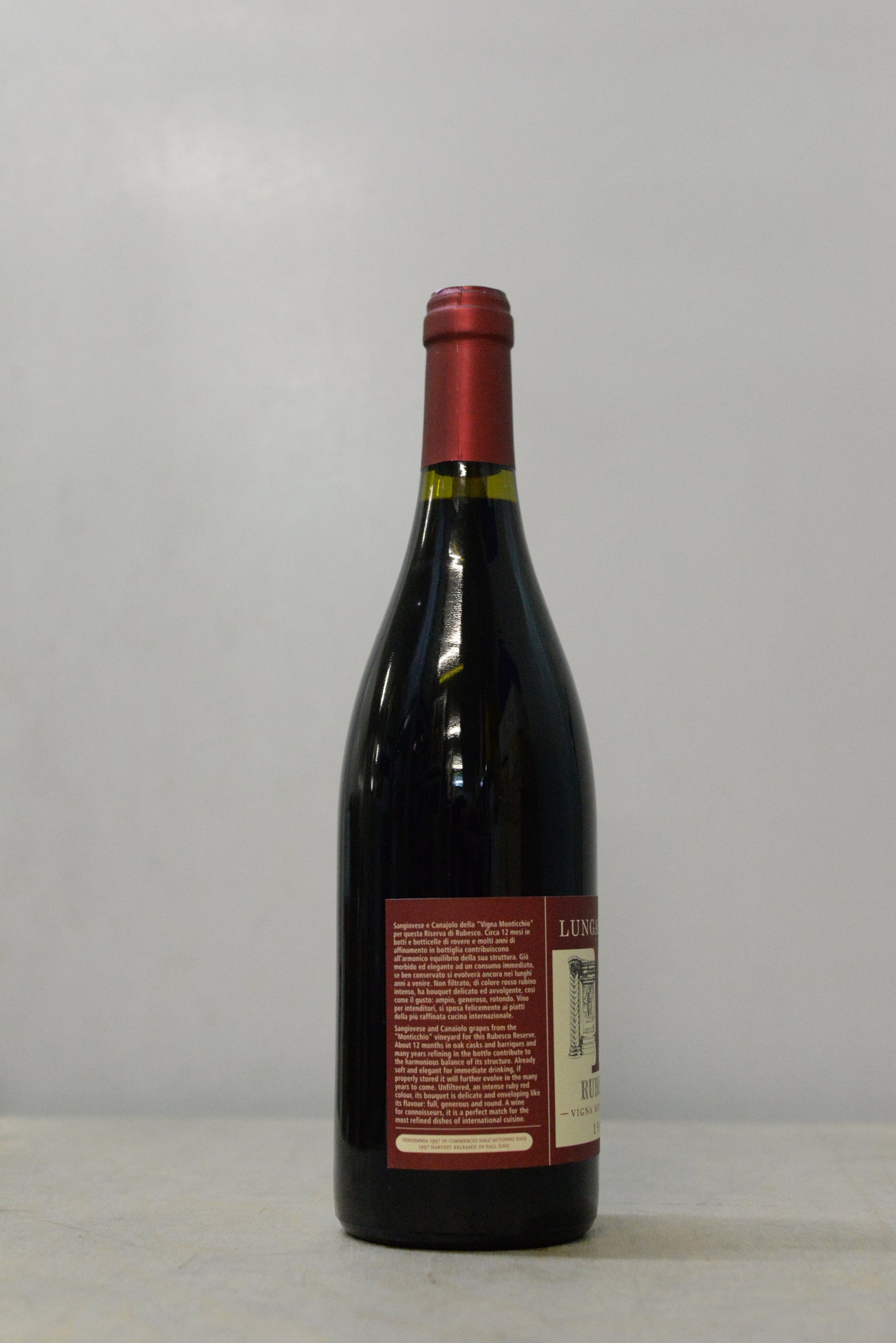 1997 Lungarotti Rosso di Torgiano DOCG Rubesco Riserva Vigna Monticchio