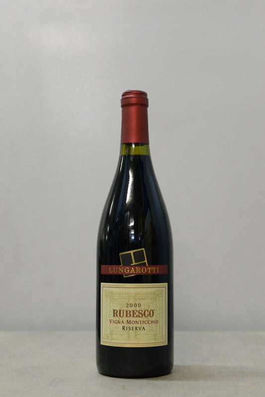 2000 Lungarotti Rosso di Torgiano DOCG Rubesco Riserva Vigna Monticchio