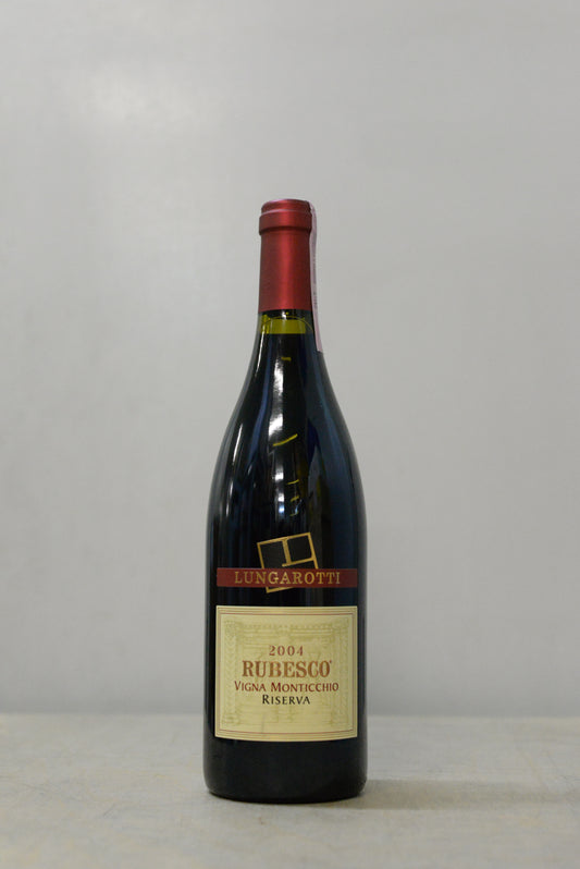 2004 Lungarotti Rosso di Torgiano DOCG Rubesco Riserva Vigna Monticchio