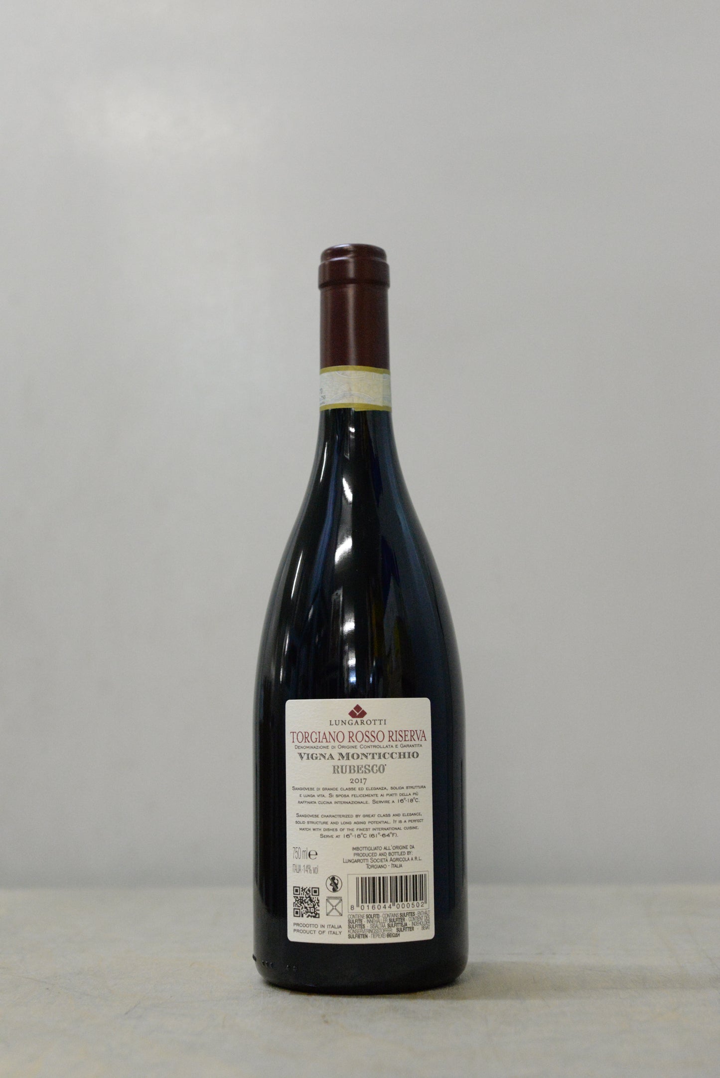2017 Lungarotti Rosso di Torgiano DOCG Rubesco Riserva Vigna Monticchio