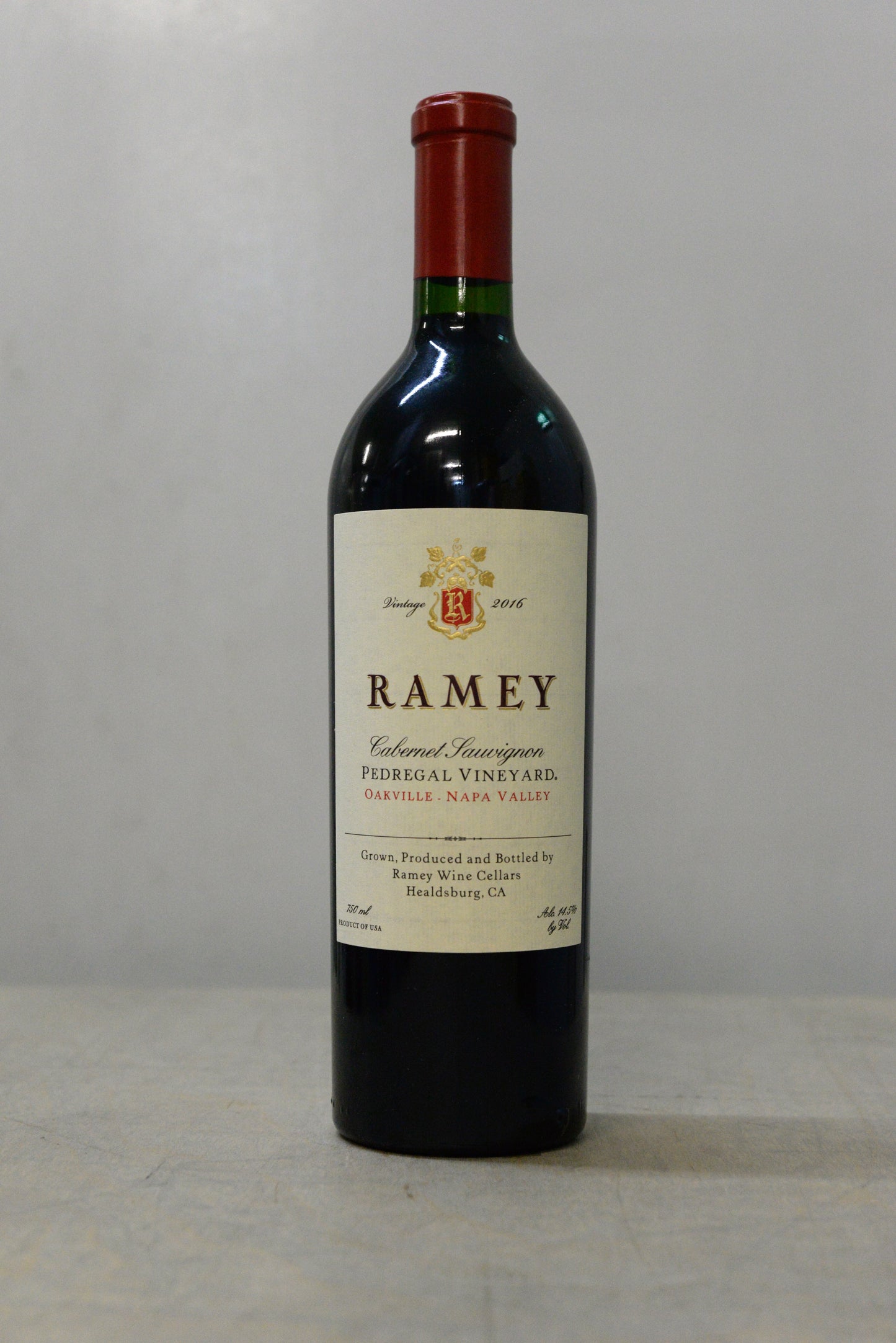 2016 Ramey Wine Cellars Pedregal Vineyard Cabernet Sauvignon, Oakville-Napa Valley