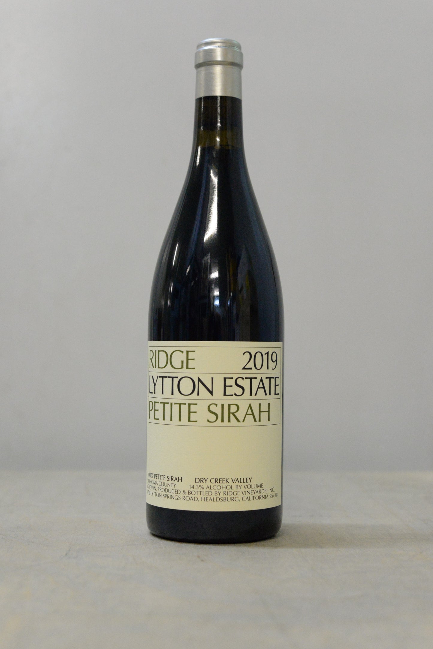 2019 Ridge Lytton Estate Petite Sirah
