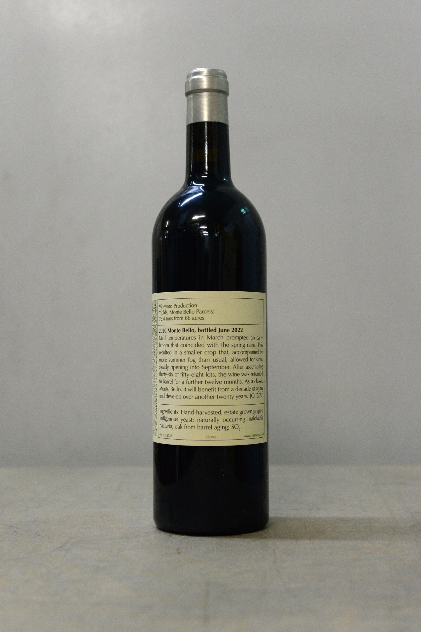 2020 Ridge Monte Bello