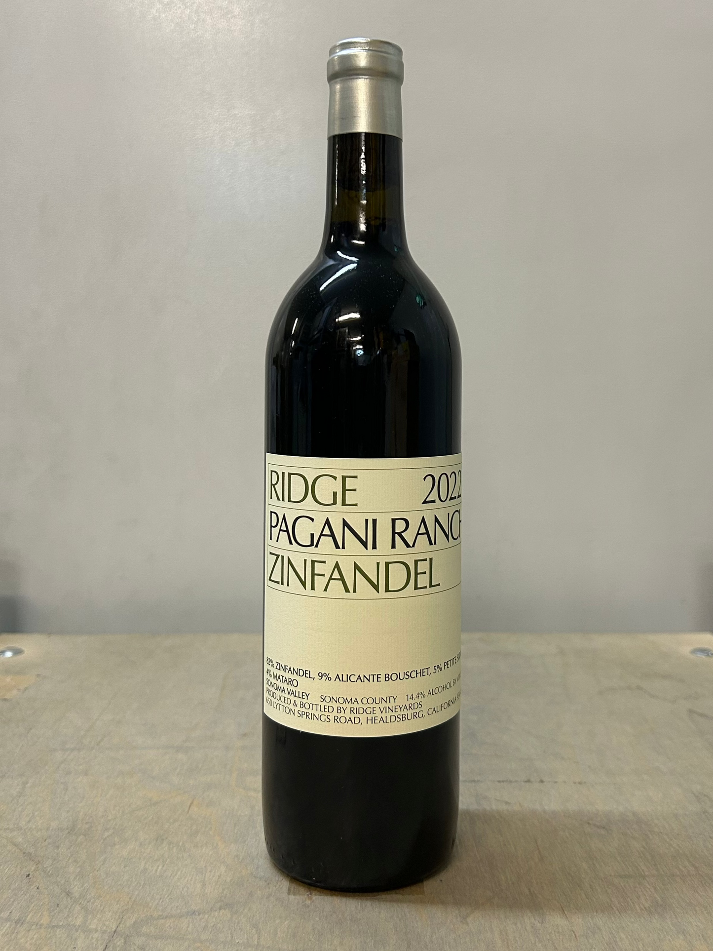 2022 Ridge Pagani Ranch Zinfandel