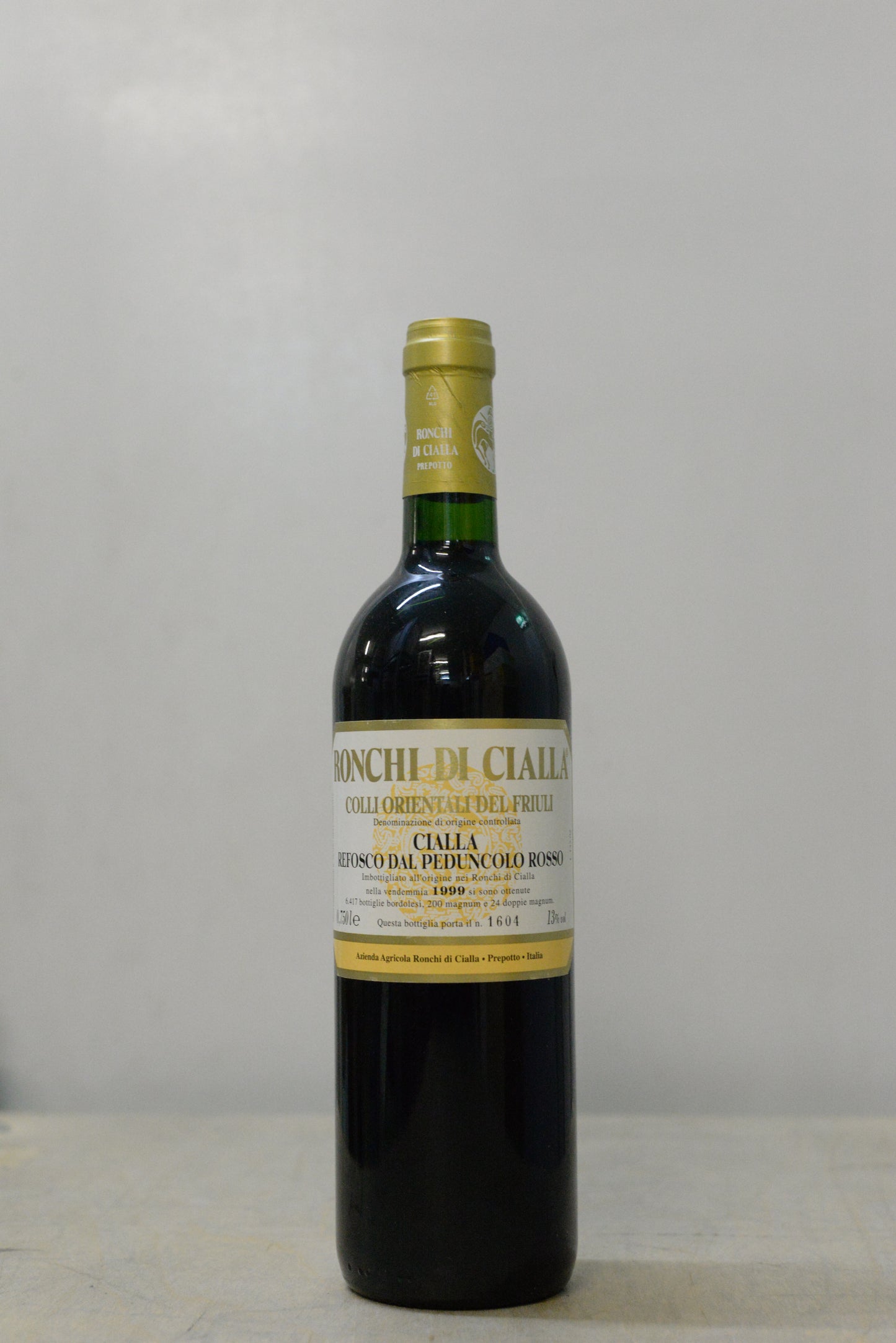 1999 Ronchi di Cialla Refosco Peduncolo Rosso di Cialla