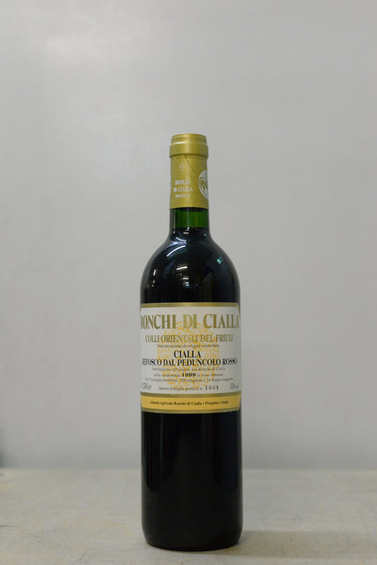 1999 Ronchi di Cialla Refosco Peduncolo Rosso di Cialla