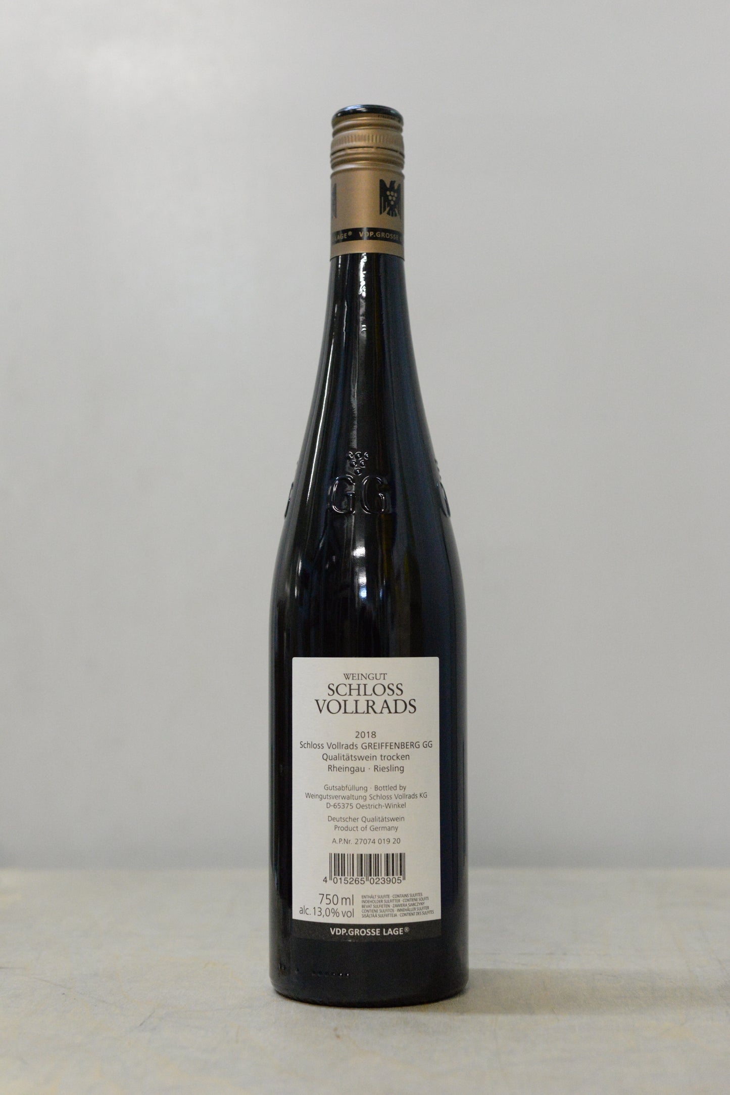 2018 Schloss Vollrads GREIFFENBERG Riesling GG VDP.GROSSE LAGE