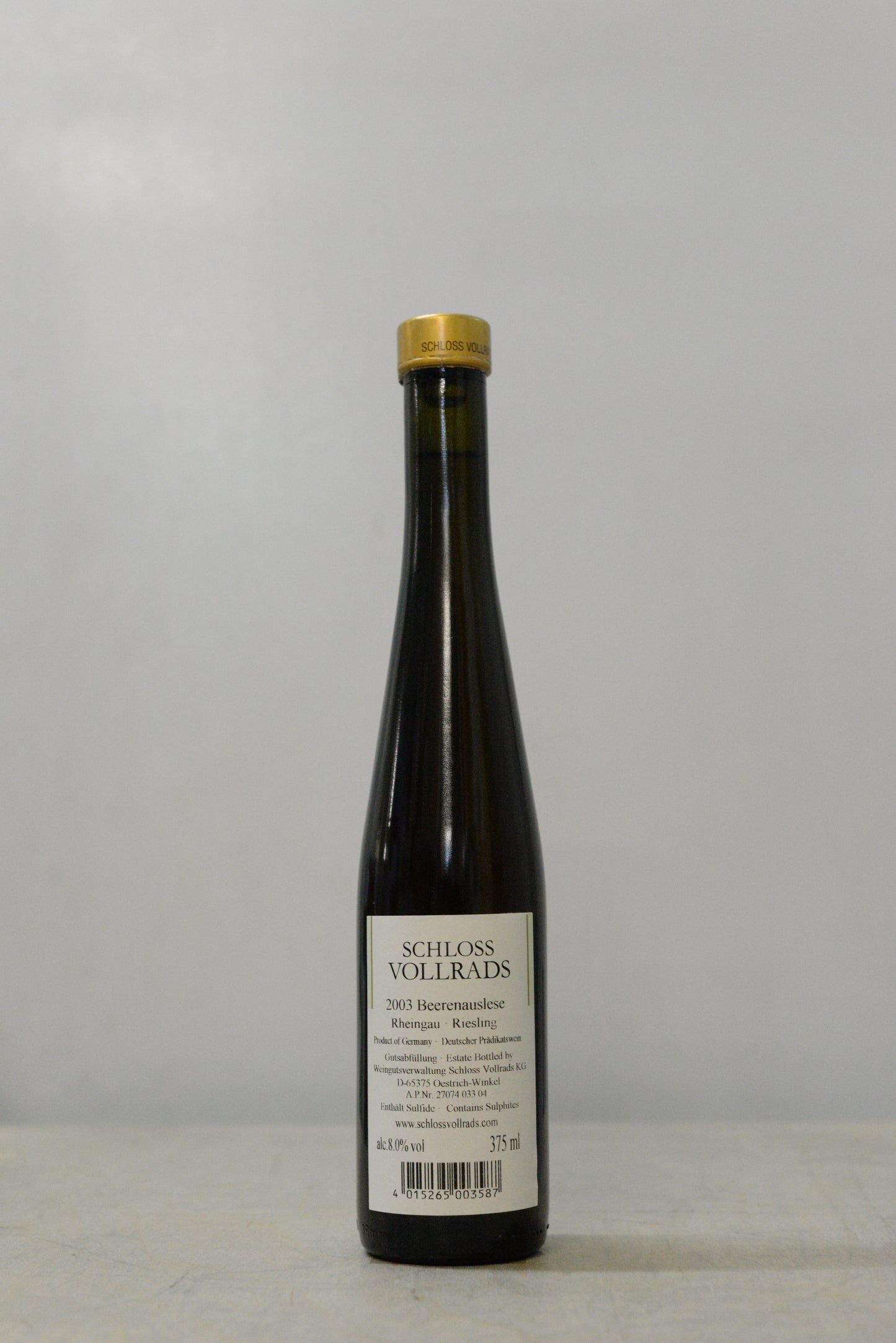 2003 Schloss Vollrads Riesling Beerenauslese