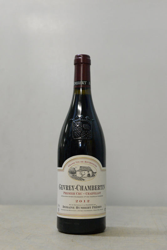 2012 Domaine Humbert Frères Gevrey-Chambertin 1er Cru “Craipillot”