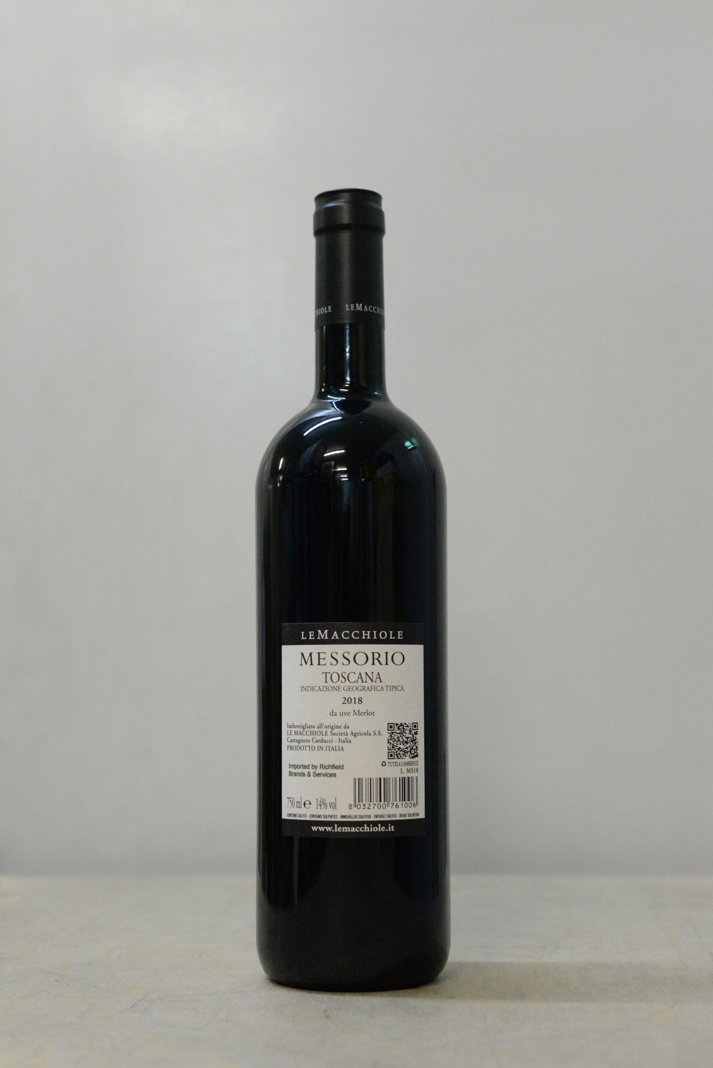 2018 Le Macchiole Messorio Rosso IGT