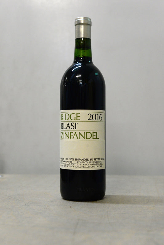 2016 Ridge Blasi Zinfandel