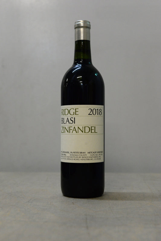 2018 Ridge Blasi Zinfandel