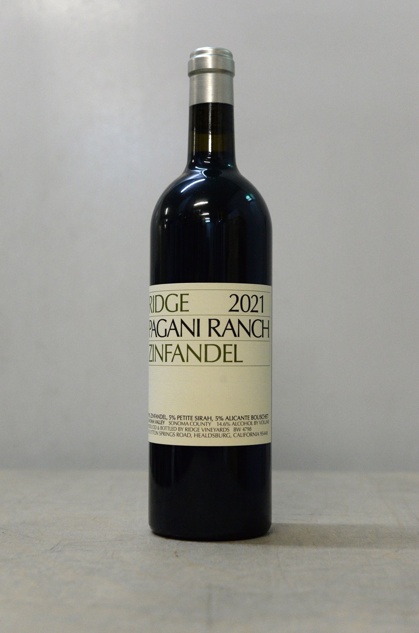 2021 Ridge Pagani Ranch Zinfandel