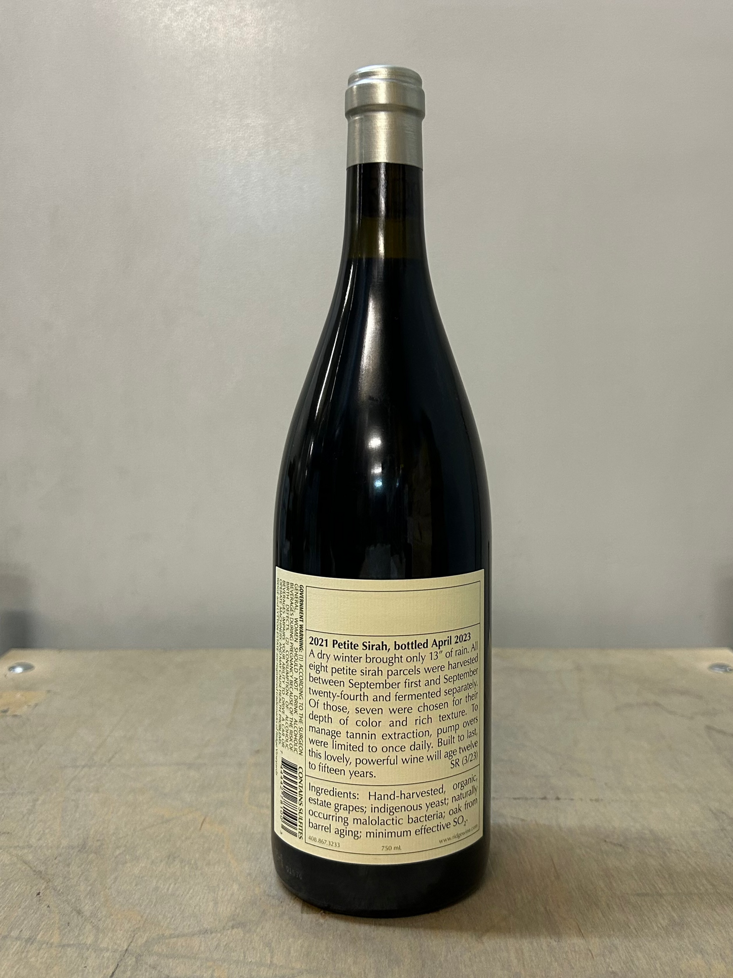 2021 Ridge Lytton Estate Petite Sirah