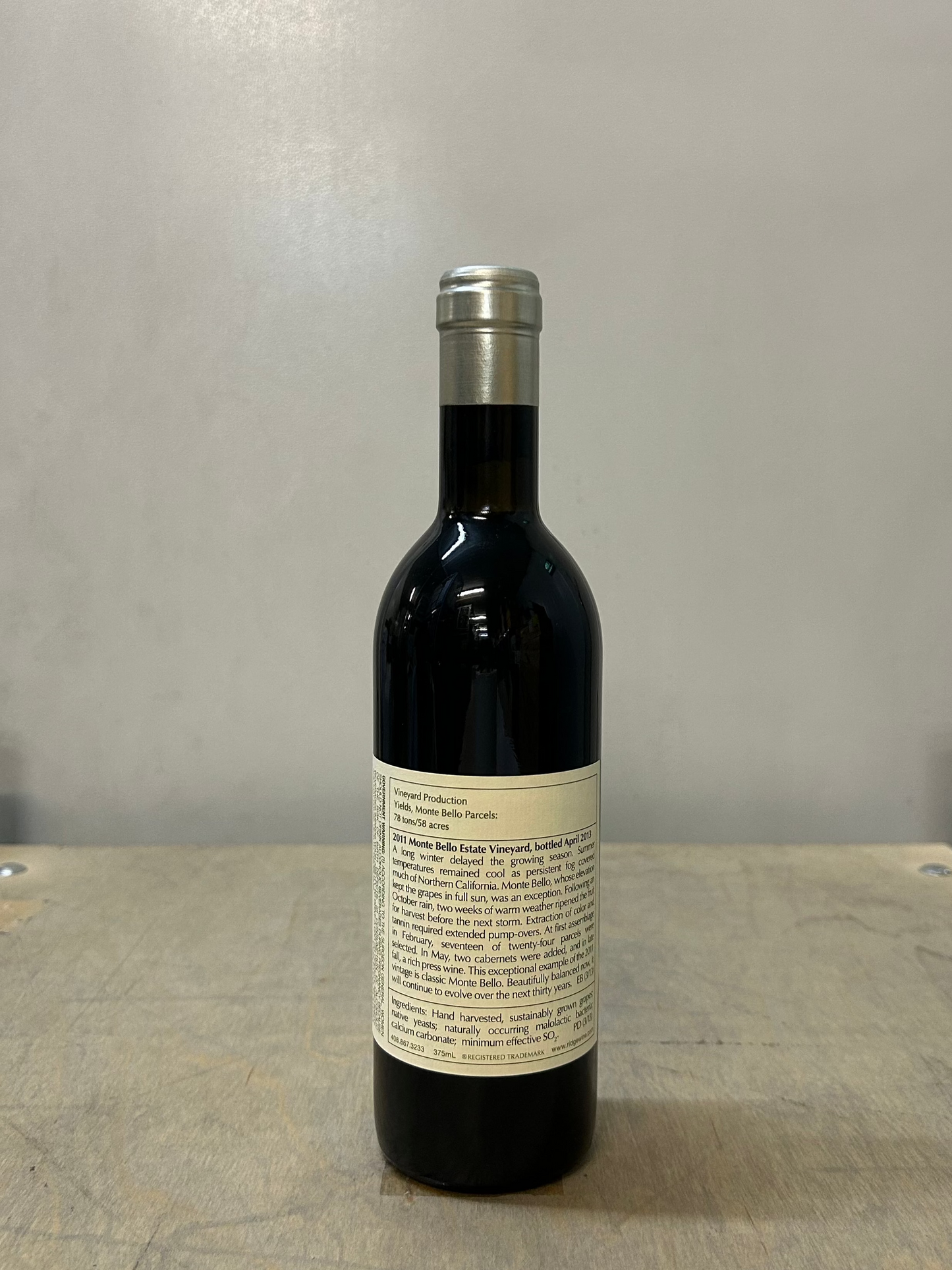 2011 Ridge Monte Bello