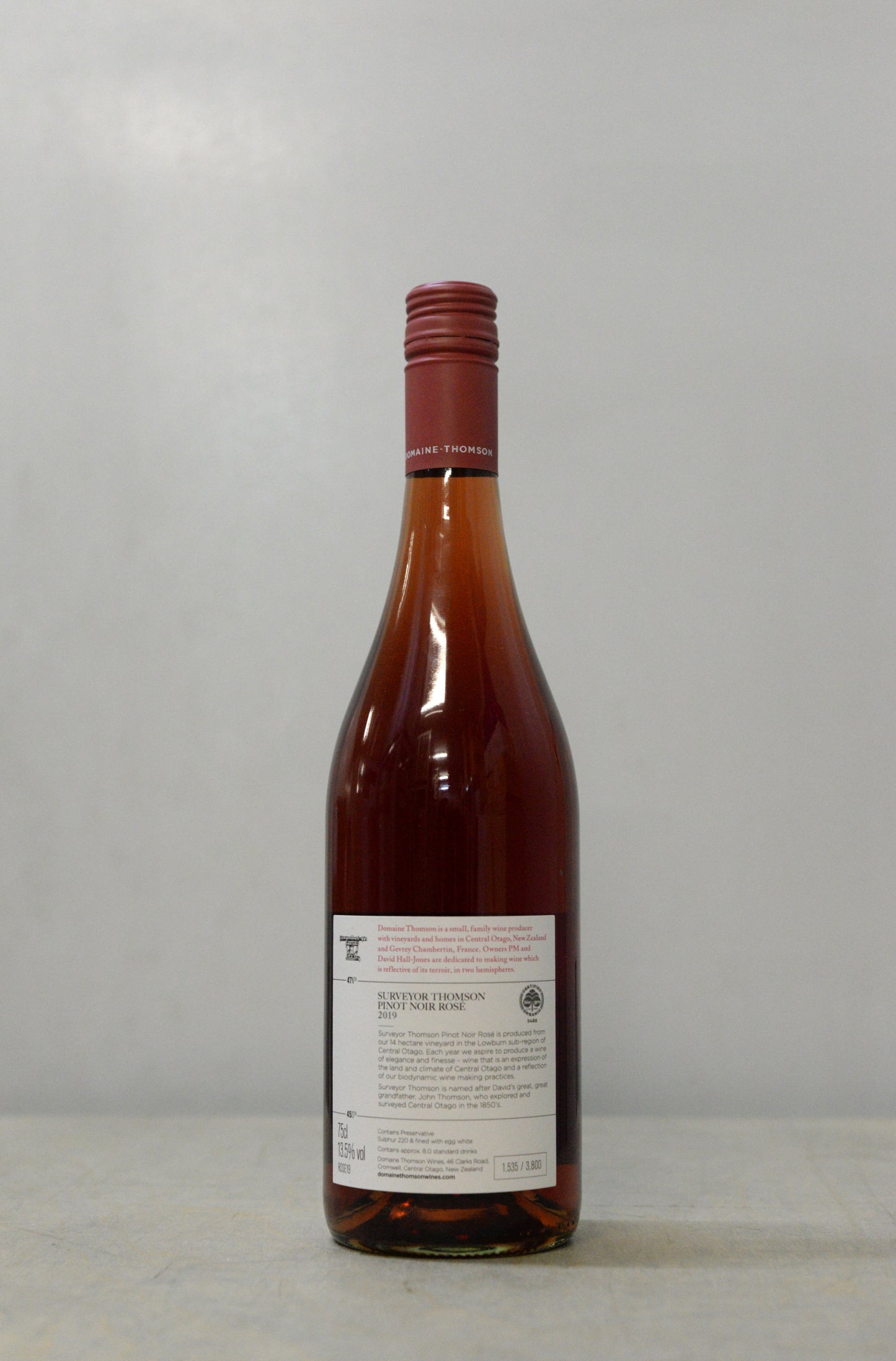 2019 Domaine Thomson Surveyor Thomson Pinot Rosé